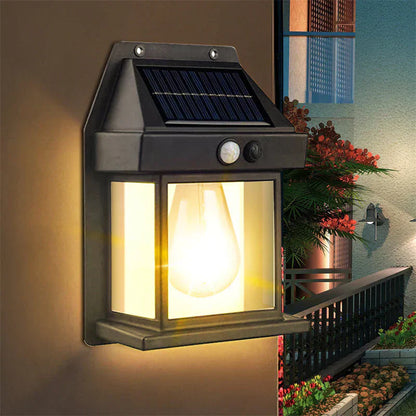 Solar Wall Lantern with 3 Modes & Motion Sensor