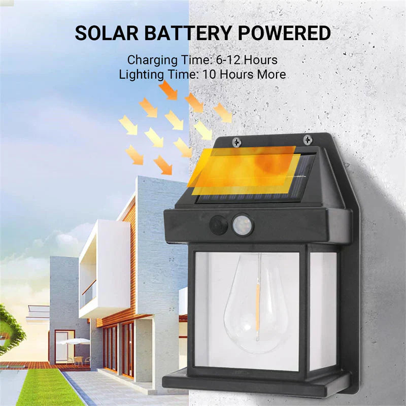 Solar Wall Lantern with 3 Modes & Motion Sensor