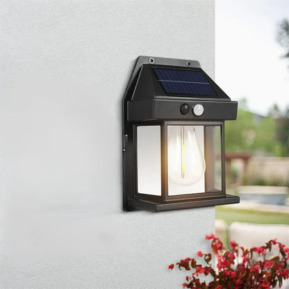 Solar Wall Lantern with 3 Modes & Motion Sensor