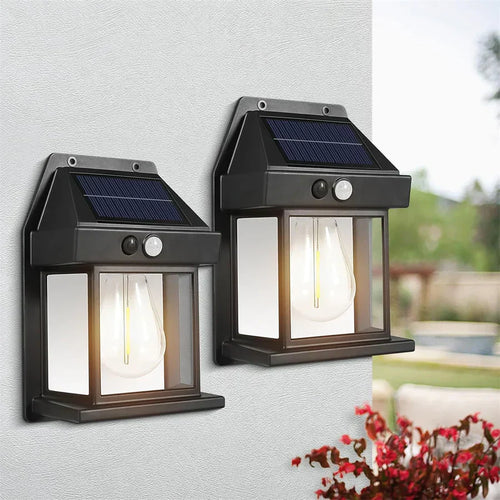 Solar Wall Lantern with 3 Modes & Motion Sensor